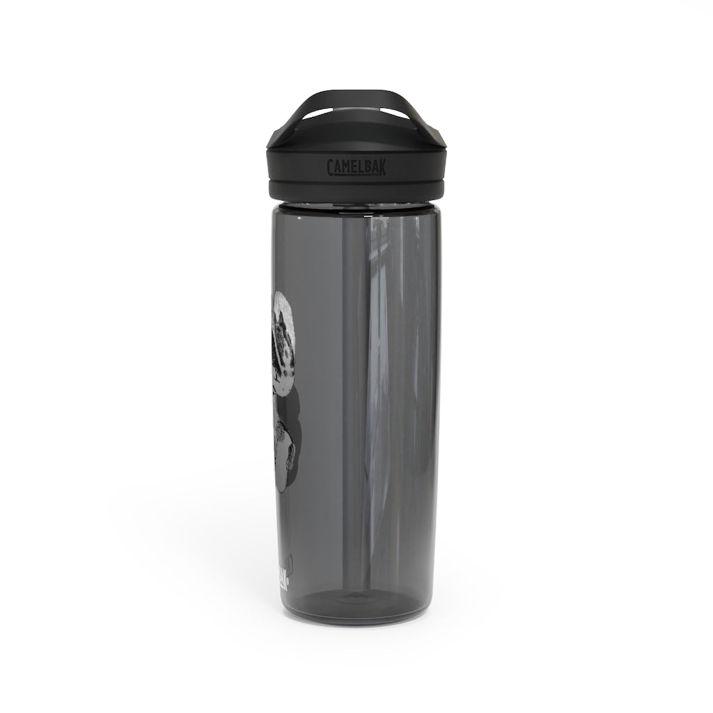 Shamrock CamelBak Eddy® Water Bottle in 20oz and 25oz sizes, showcasing its robust design and spill-proof valve.