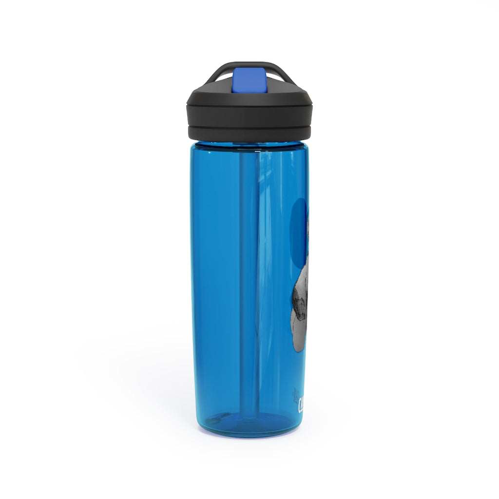 Shamrock CamelBak Eddy® Water Bottle in 20oz and 25oz sizes, showcasing its robust design and spill-proof valve.