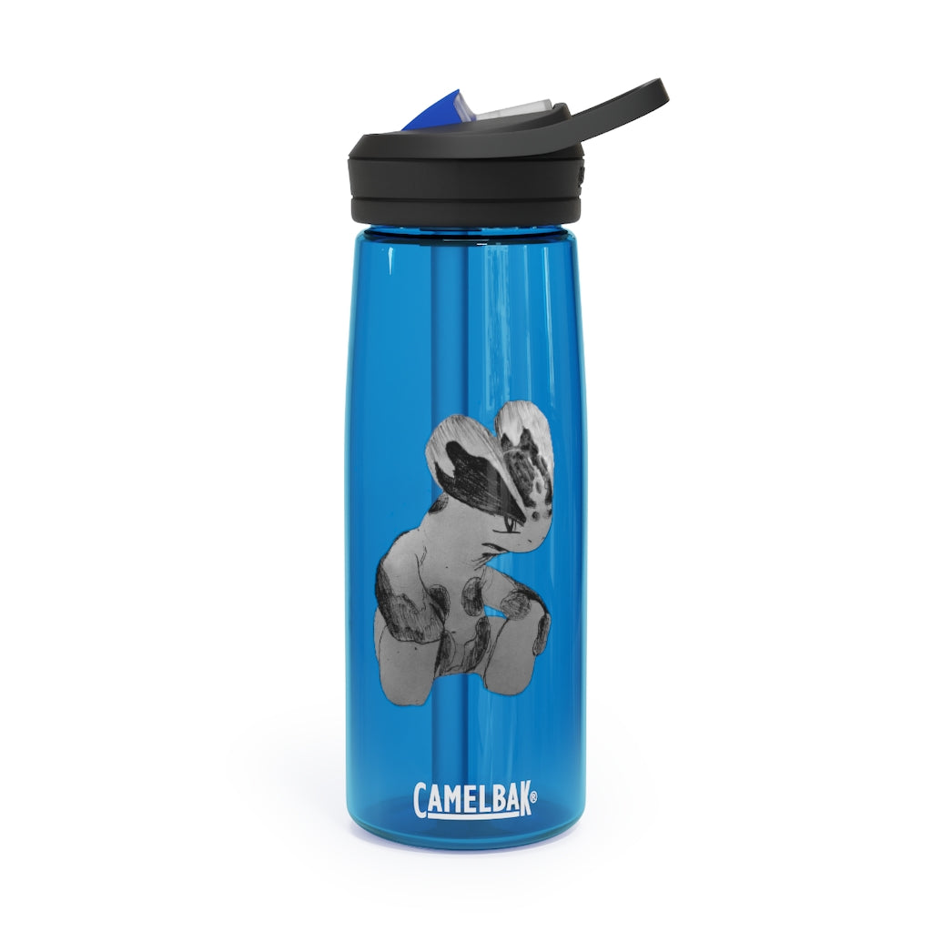 Shamrock CamelBak Eddy® Water Bottle in 20oz and 25oz sizes, showcasing its robust design and spill-proof valve.