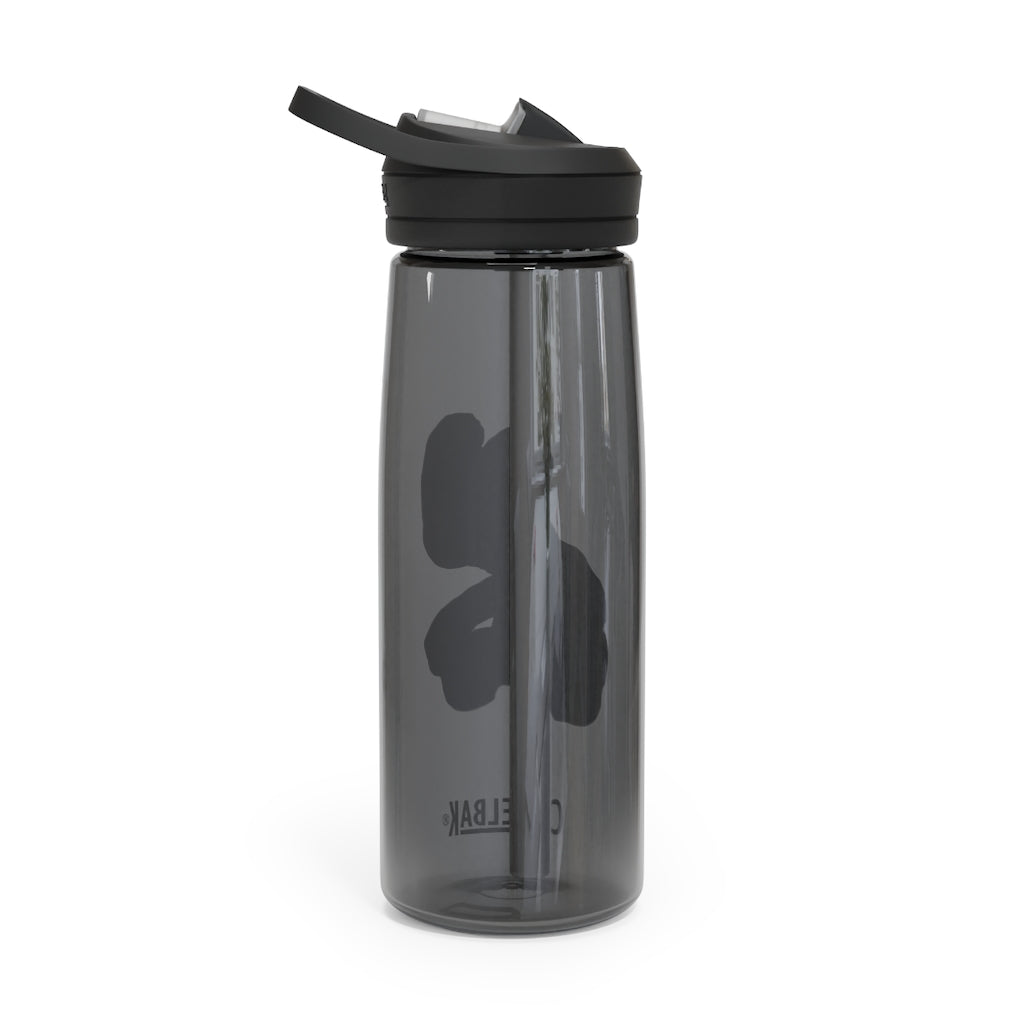 Shamrock CamelBak Eddy® Water Bottle in 20oz and 25oz sizes, showcasing its robust design and spill-proof valve.