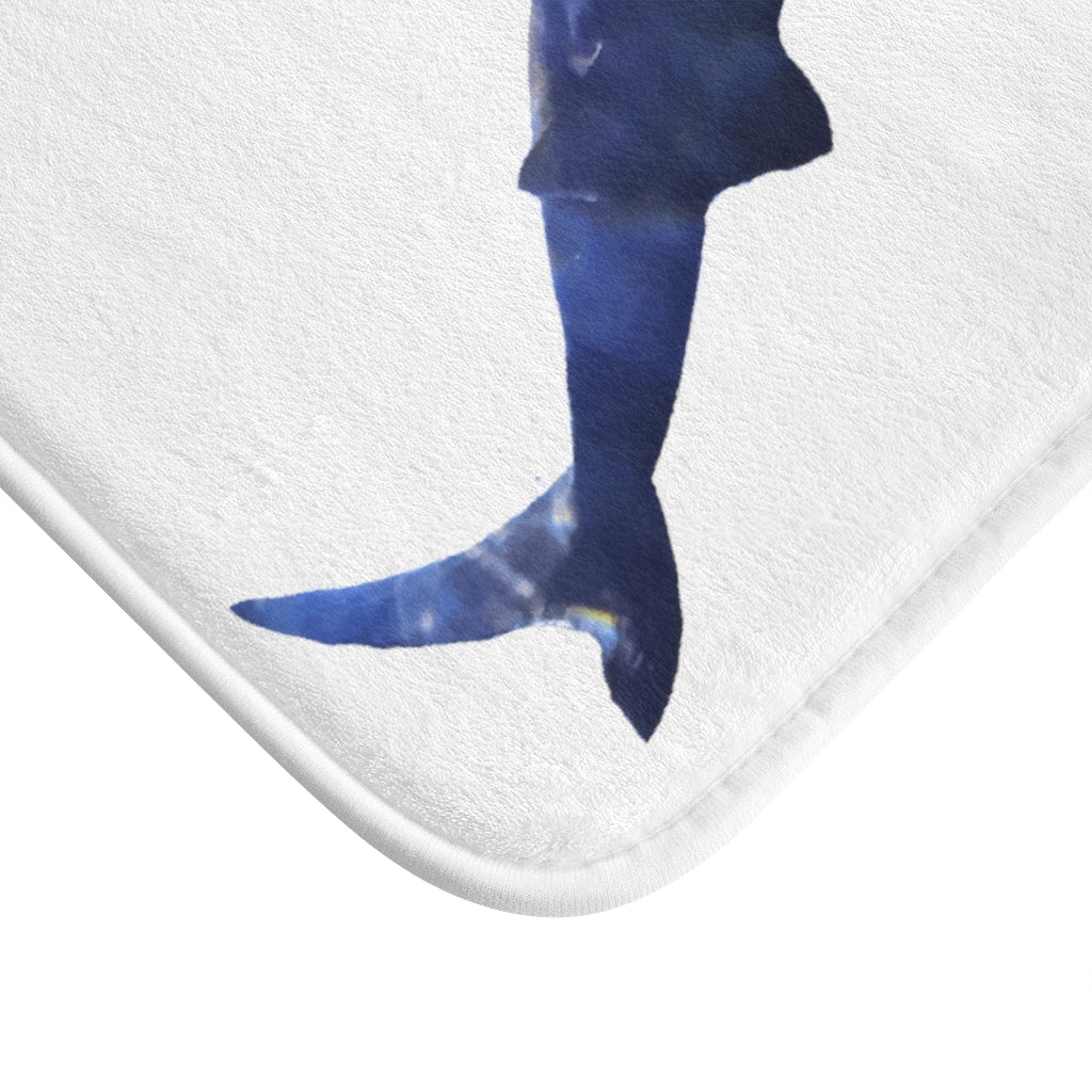 A stylish Shark Bath Mat featuring a playful shark design with anti-slip backing, perfect for enhancing bathroom safety and decor.