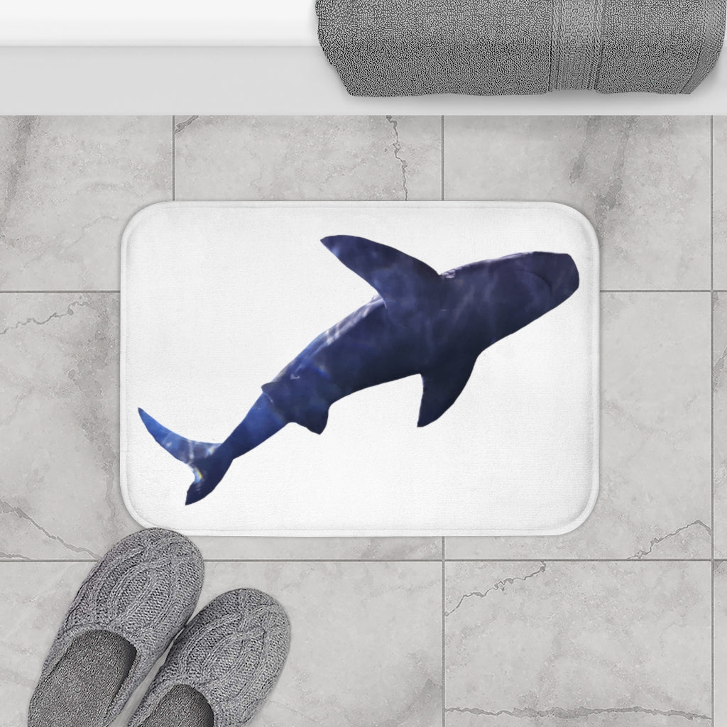 A stylish Shark Bath Mat featuring a playful shark design with anti-slip backing, perfect for enhancing bathroom safety and decor.