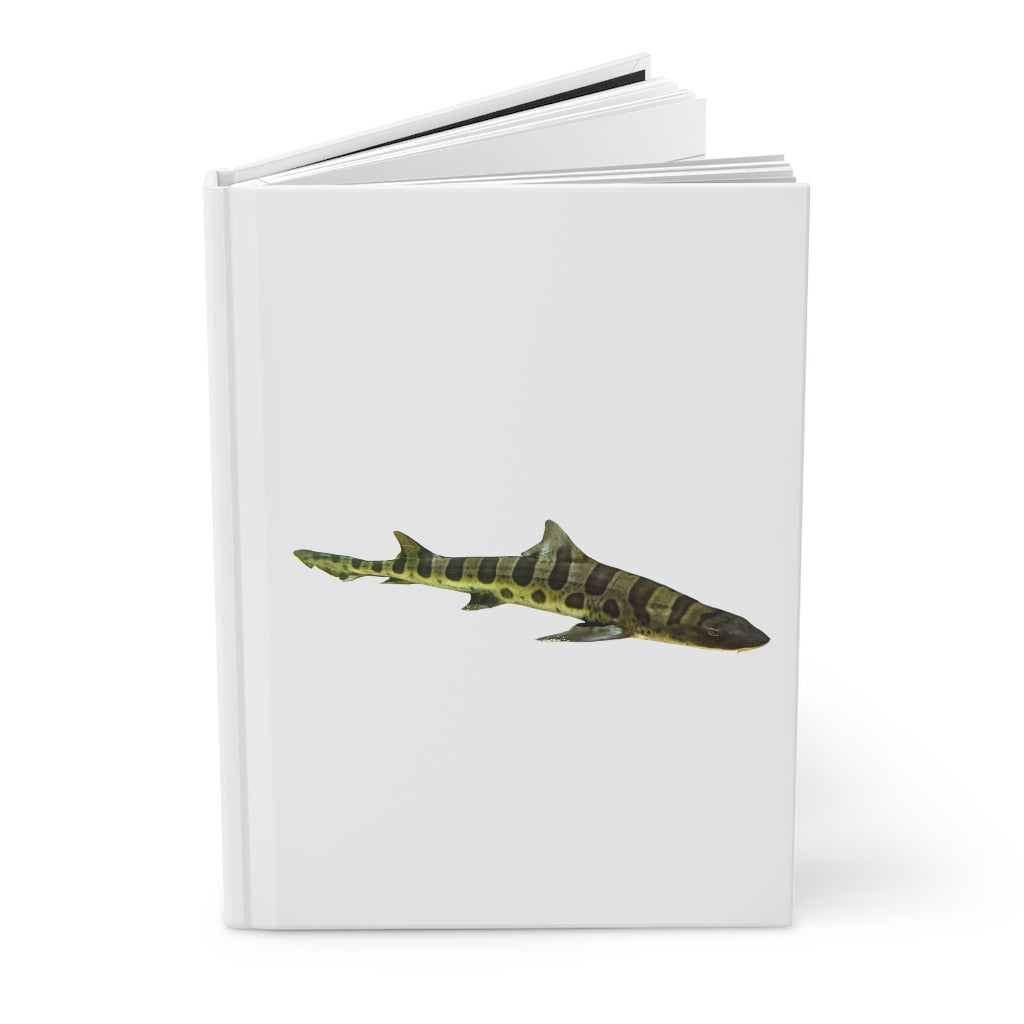 Shark Hardcover Journal Matte with customizable cover and lined pages, showcasing a sleek design and durable hardcover.