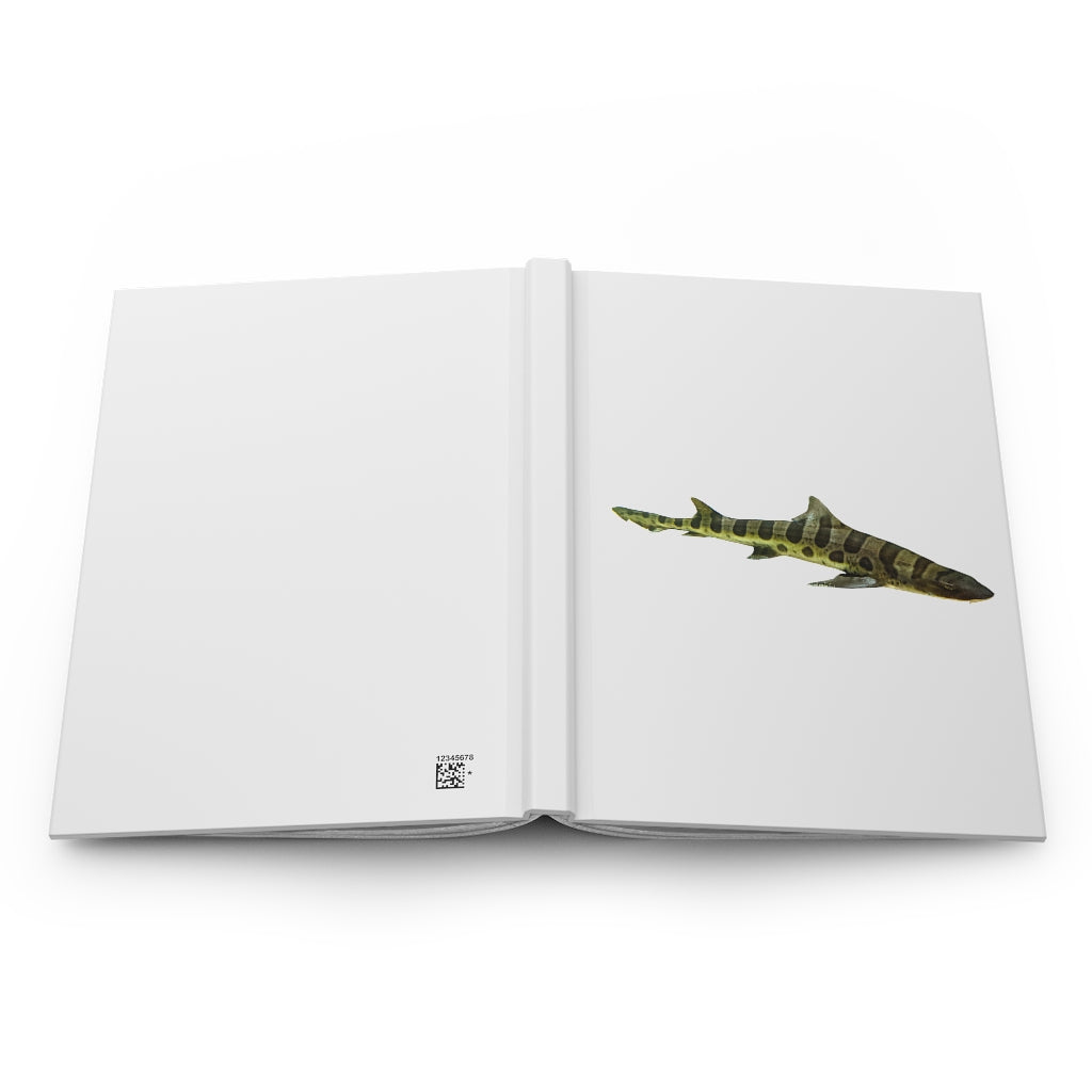 Shark Hardcover Journal Matte with customizable cover and lined pages, showcasing a sleek design and durable hardcover.