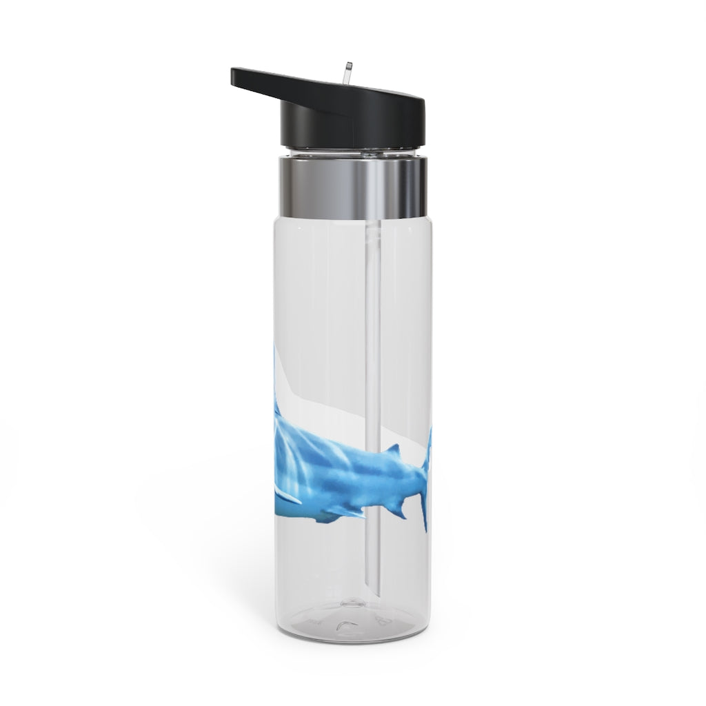 Shark Kensington Tritan™ Sport Bottle in vibrant colors with a carabiner hook, showcasing its durable design and spill-resistant lid.