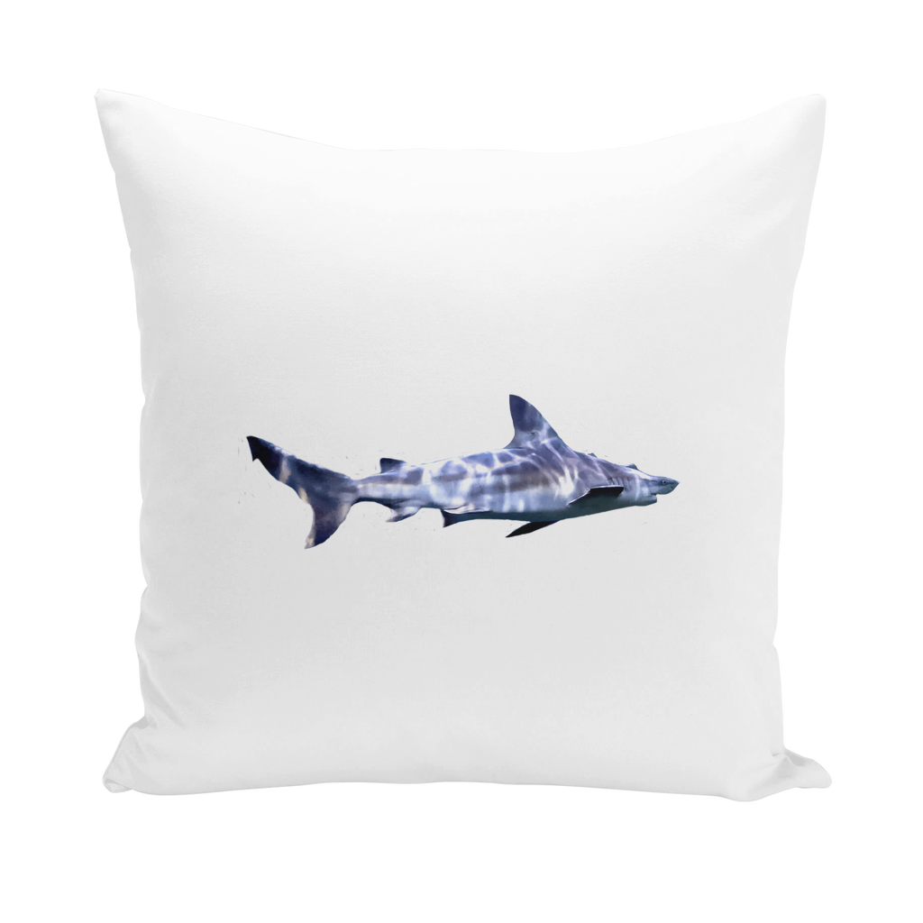 Stylish Shark Throw Pillows in various materials, showcasing vibrant designs and textures, perfect for home decor.