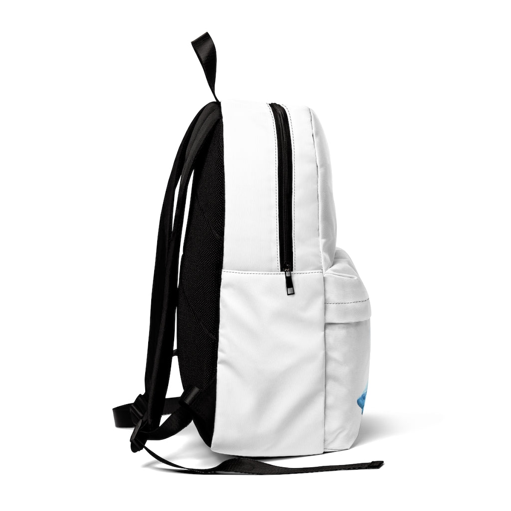 Shark Unisex Classic Backpack in various colors, showcasing its durable nylon material and adjustable straps.