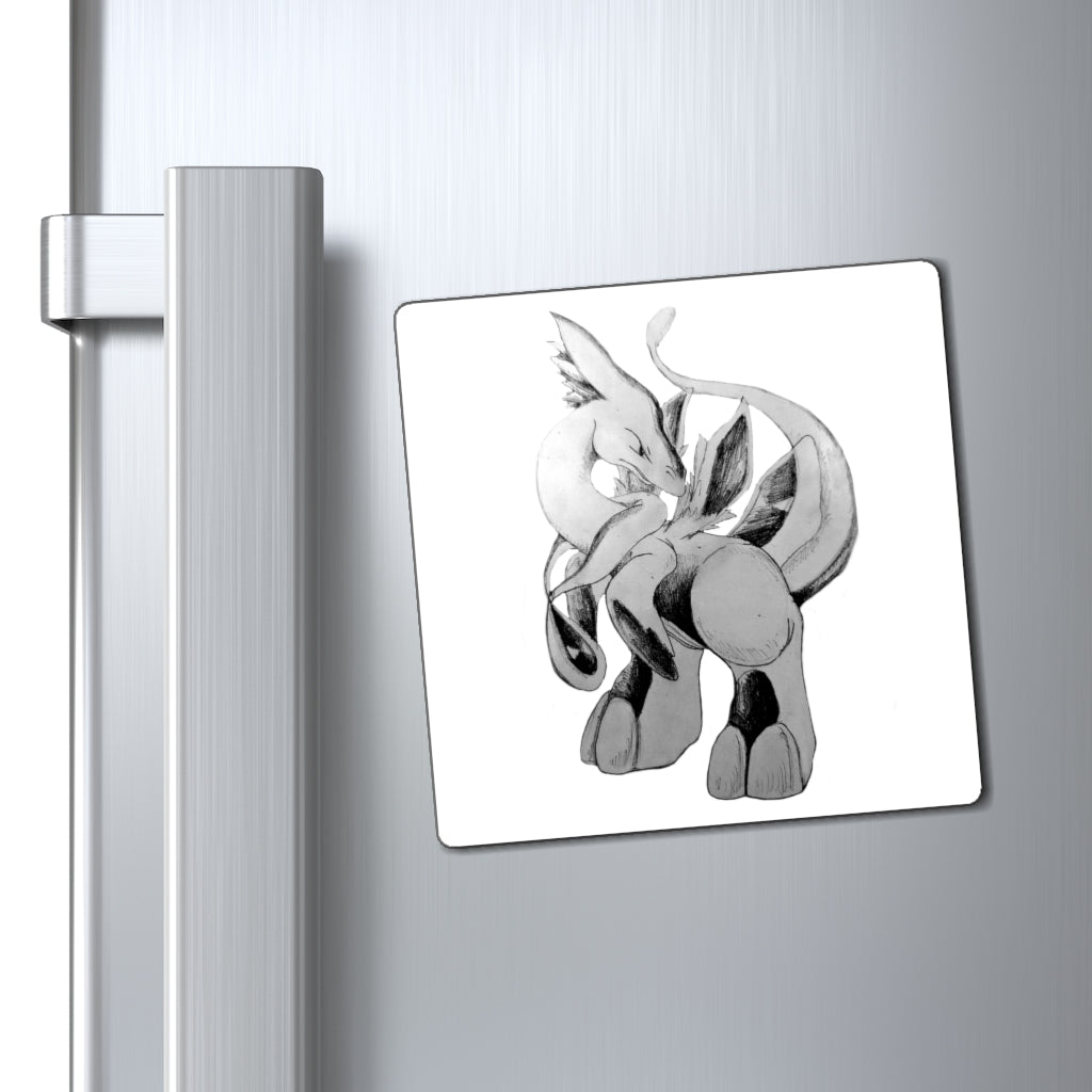 Shimeru Magnets displayed on a metallic surface, showcasing their strong hold and customizable design.