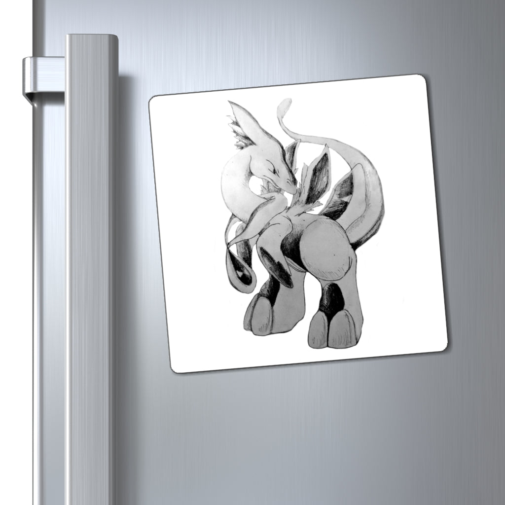 Shimeru Magnets displayed on a metallic surface, showcasing their strong hold and customizable design.