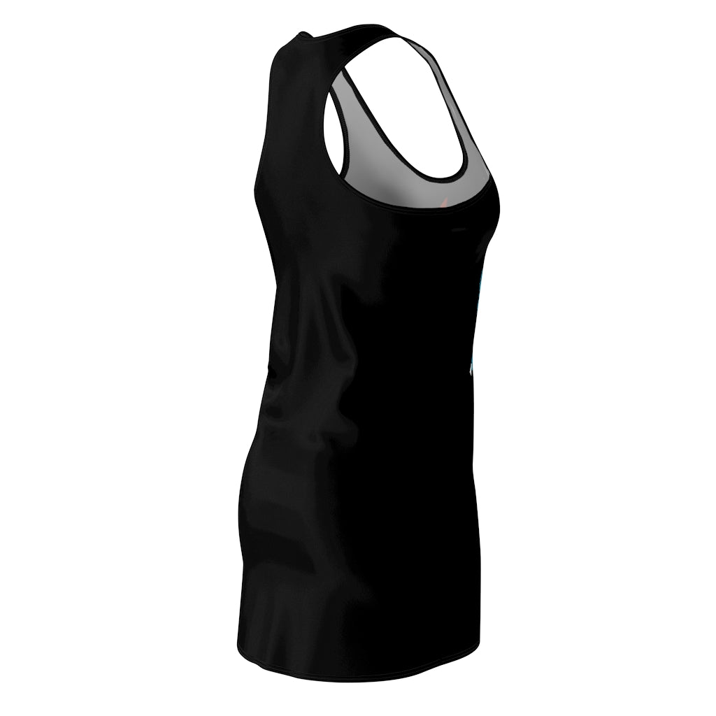 Shirei Women's Cut & Sew Racerback Dress showcasing a stylish and feminine design with a sporty fit.