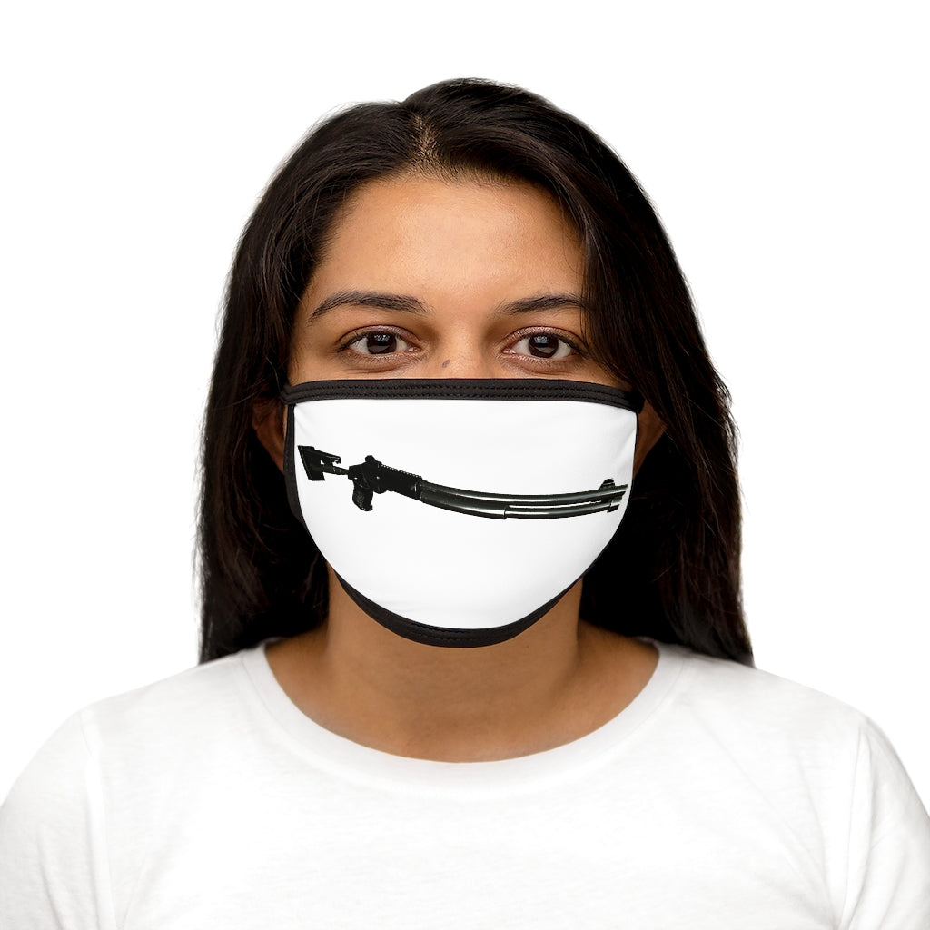 Shotgun Mixed-Fabric Face Mask featuring a black outer edge and comfortable cotton interior, designed for everyday use.