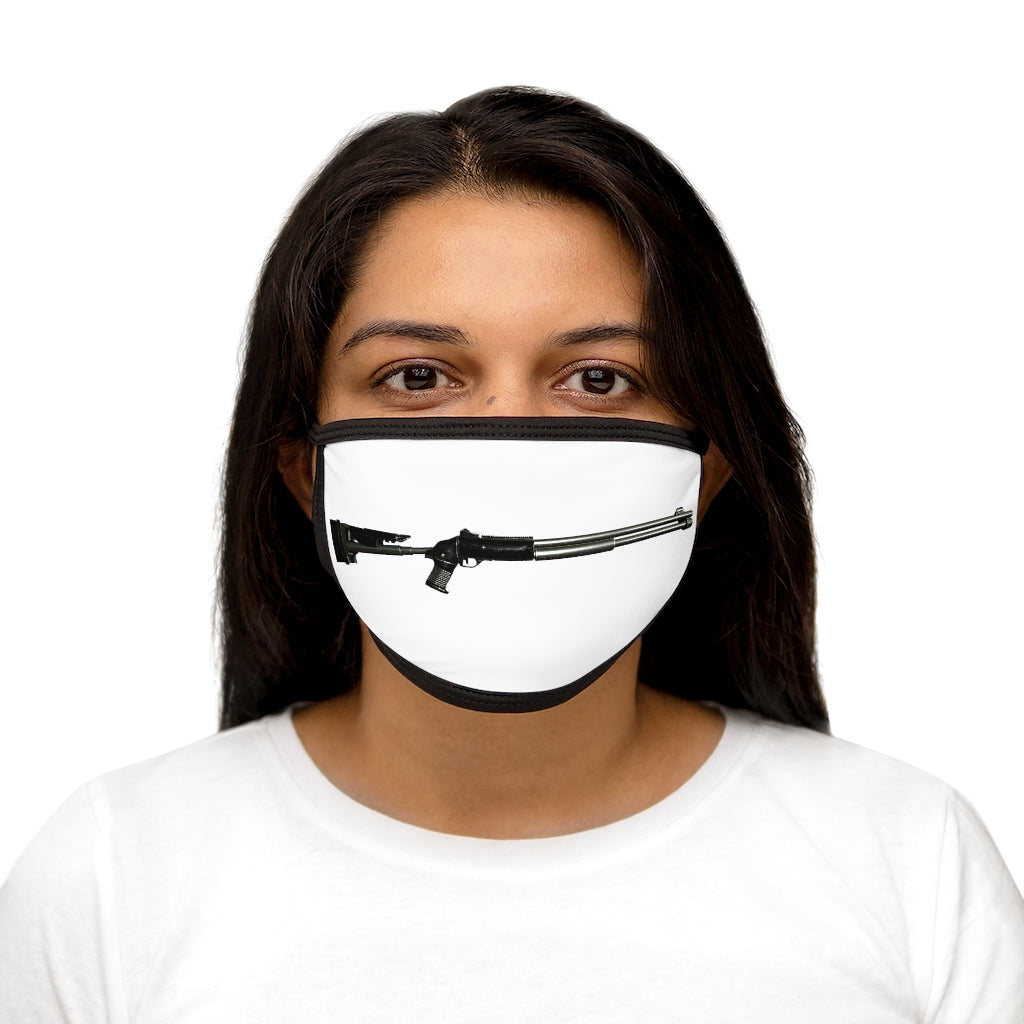 Shotgun Mixed-Fabric Face Mask featuring a black outer edge and comfortable cotton interior, designed for everyday use.