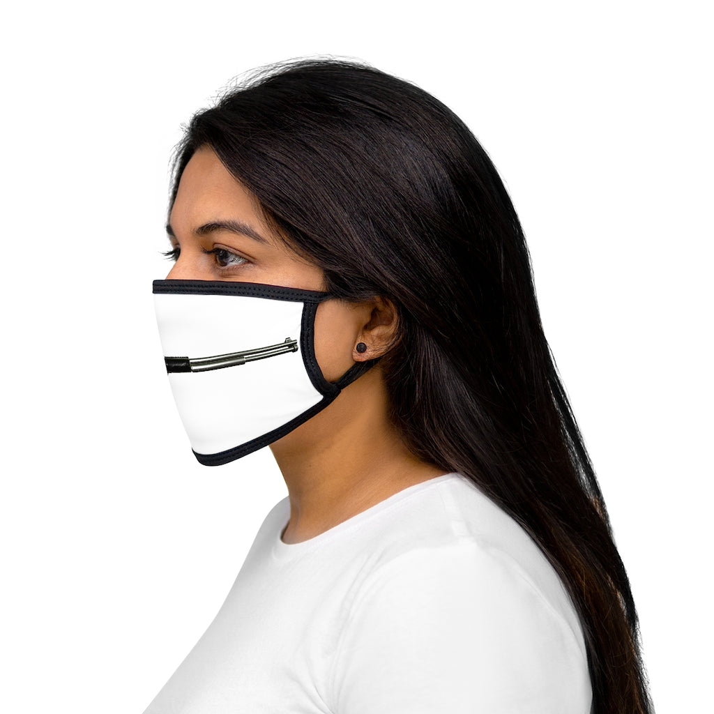 Shotgun Mixed-Fabric Face Mask featuring a black outer edge and comfortable cotton interior, designed for everyday use.