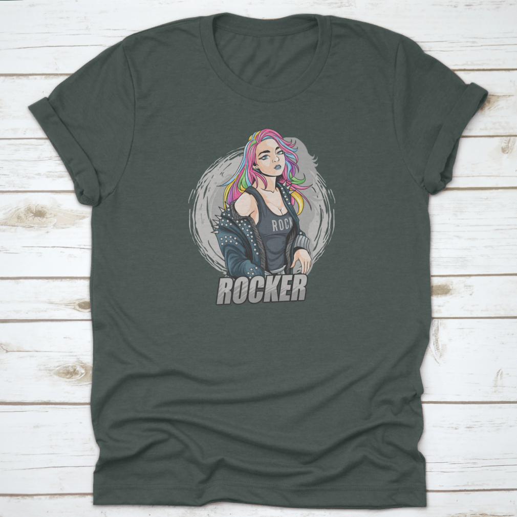 Show Yourself And Be You Cool Rocker T Shirt in various colors, showcasing its classic fit and soft fabric.