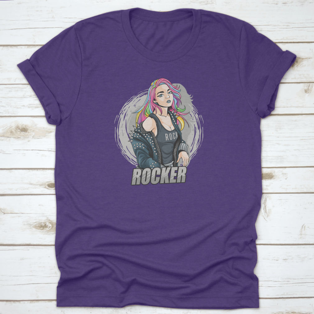 Show Yourself And Be You Cool Rocker T Shirt in various colors, showcasing its classic fit and soft fabric.