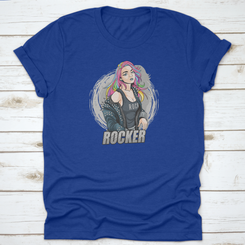 Show Yourself And Be You Cool Rocker T Shirt in various colors, showcasing its classic fit and soft fabric.