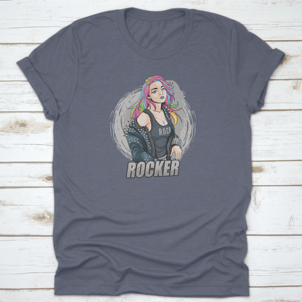 Show Yourself And Be You Cool Rocker T Shirt in various colors, showcasing its classic fit and soft fabric.