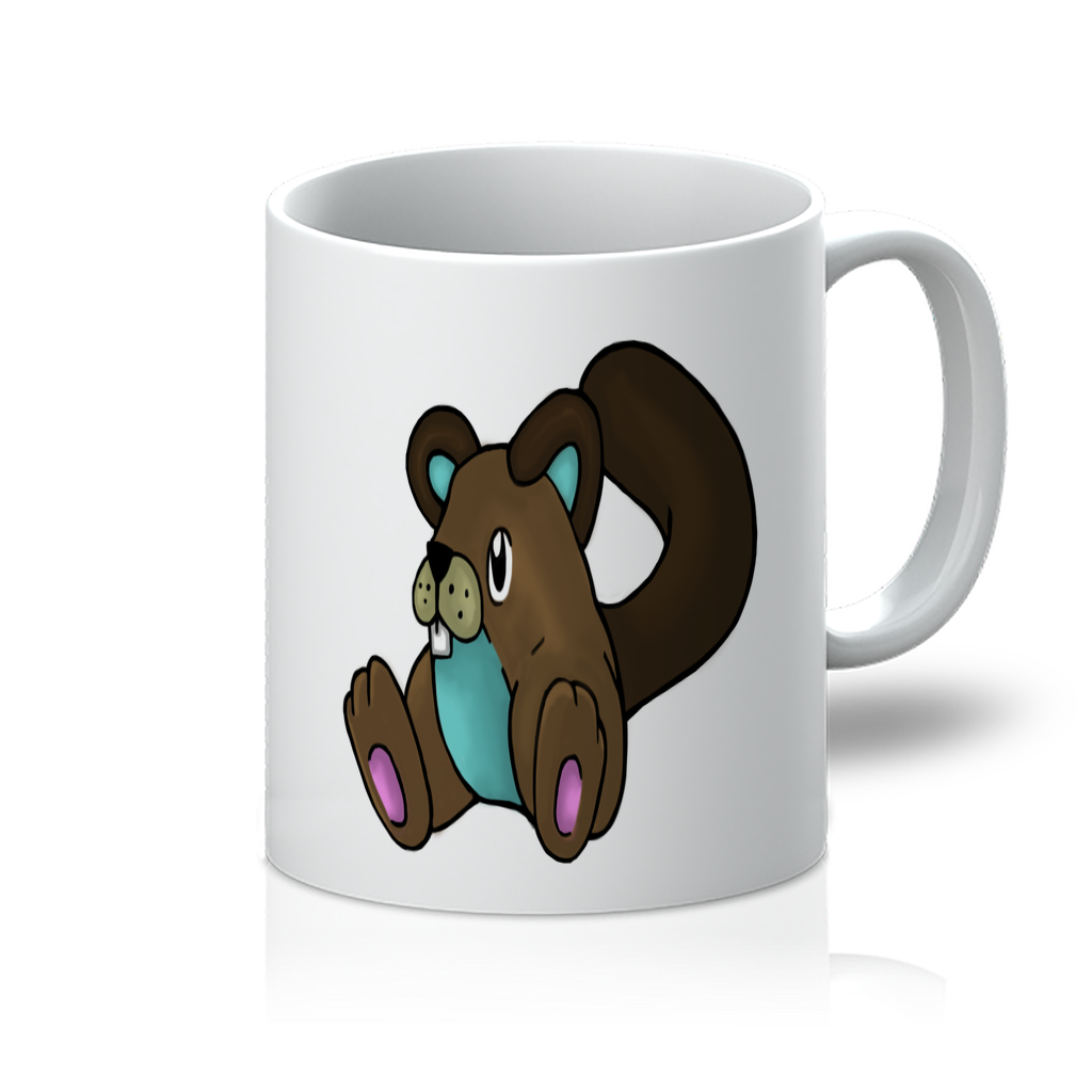 Showchu 11oz Mug with vibrant sublimation design, showcasing a flawless white surface and clear text.