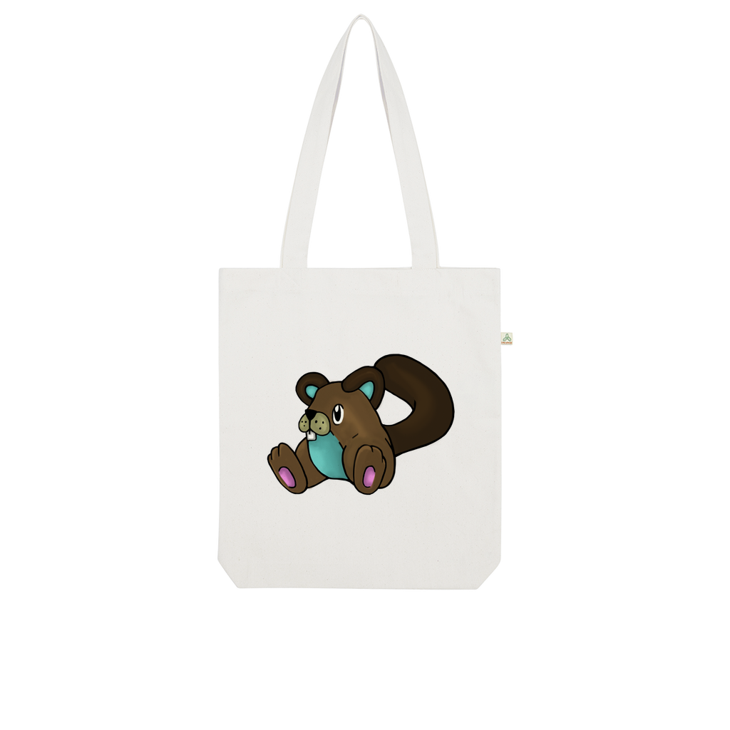 Showchu Organic Tote Bag made from 100% combed organic cotton, featuring a stylish design and eco-friendly kraft paper packaging.