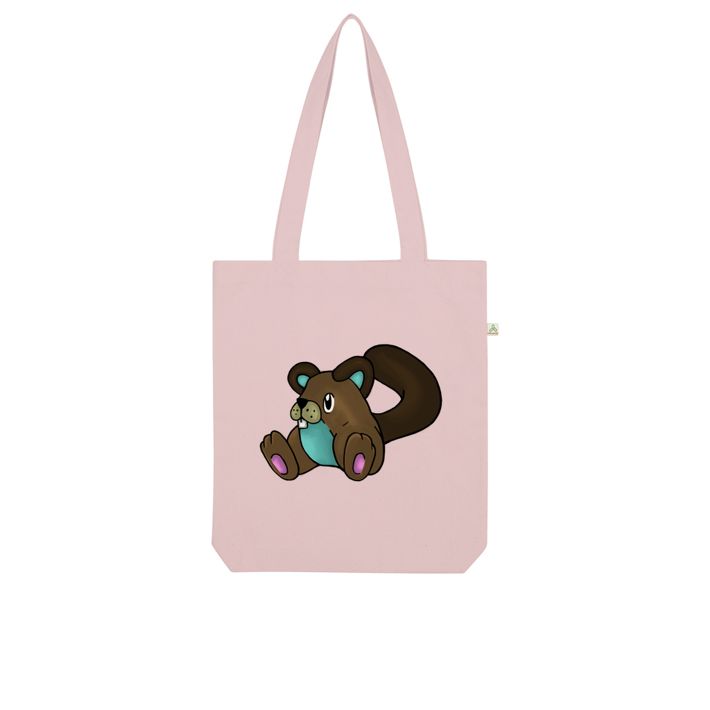 Showchu Organic Tote Bag made from 100% combed organic cotton, featuring a stylish design and eco-friendly kraft paper packaging.