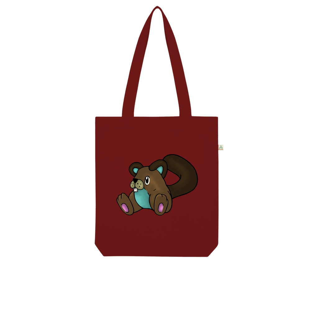 Showchu Organic Tote Bag made from 100% combed organic cotton, featuring a stylish design and eco-friendly kraft paper packaging.