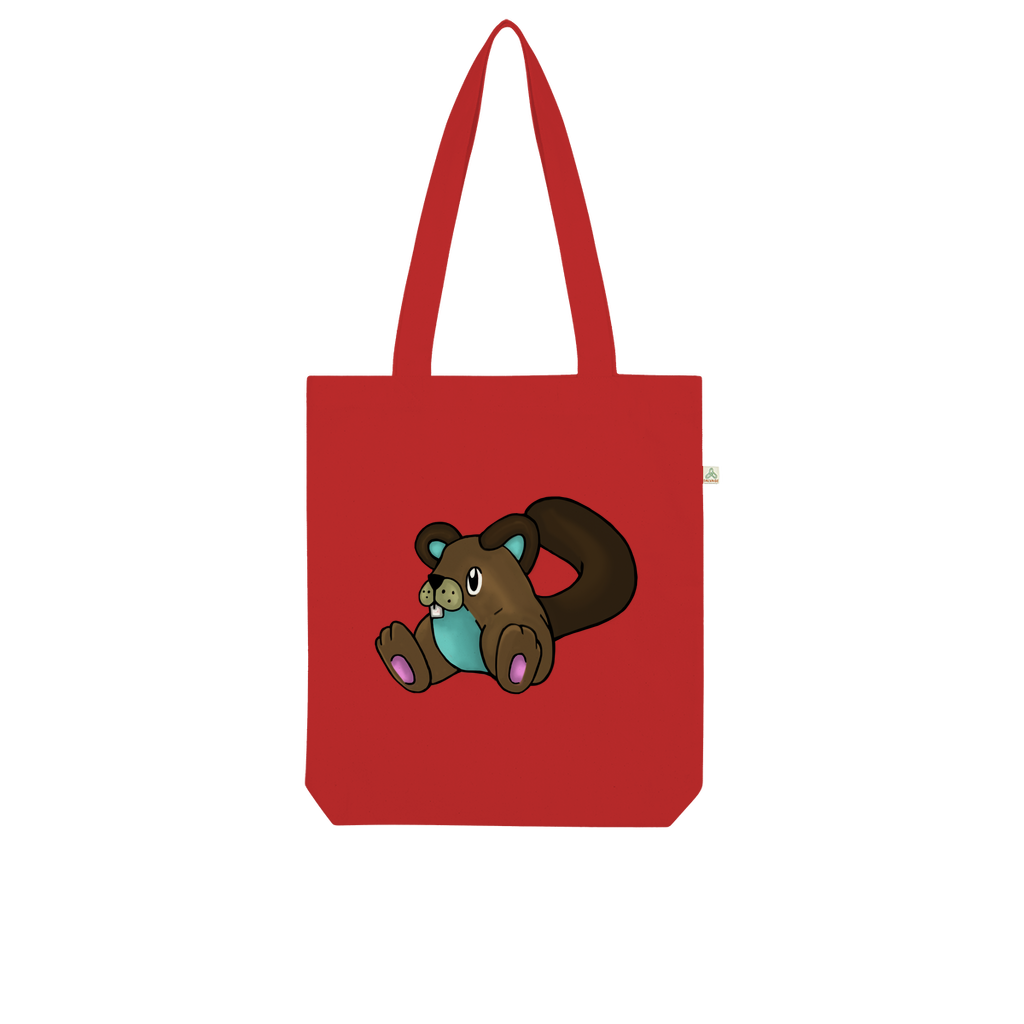 Showchu Organic Tote Bag made from 100% combed organic cotton, featuring a stylish design and eco-friendly kraft paper packaging.