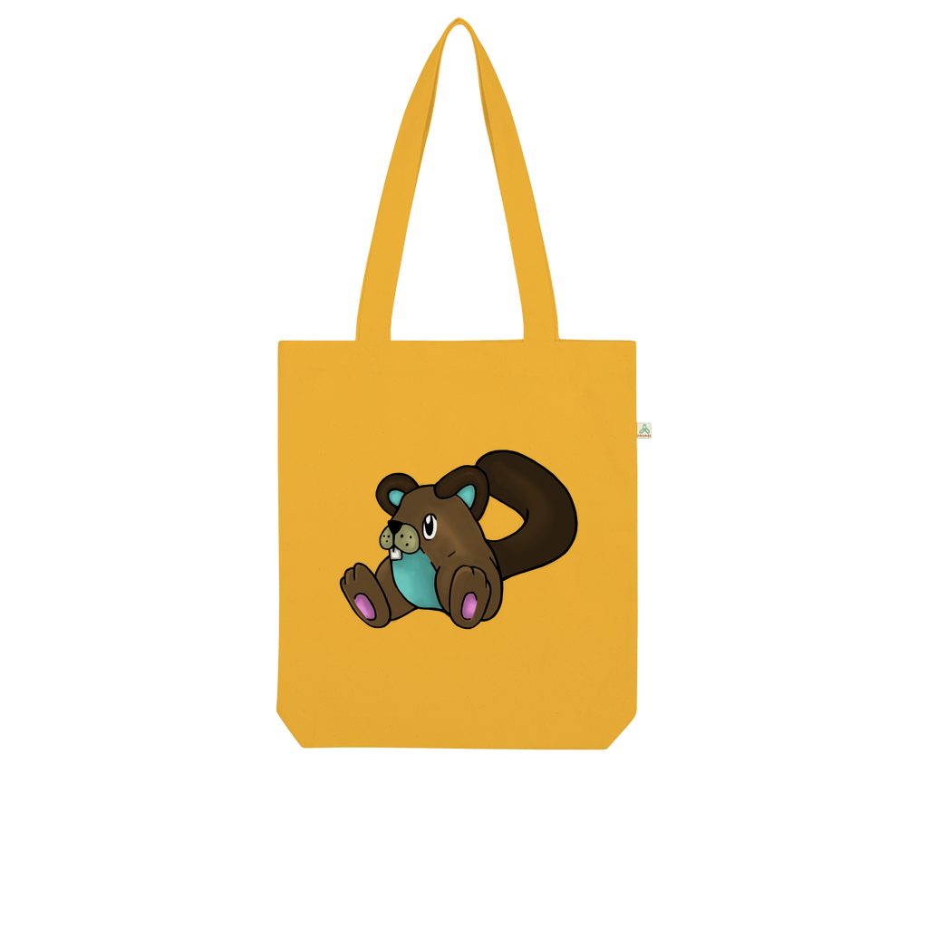 Showchu Organic Tote Bag made from 100% combed organic cotton, featuring a stylish design and eco-friendly kraft paper packaging.