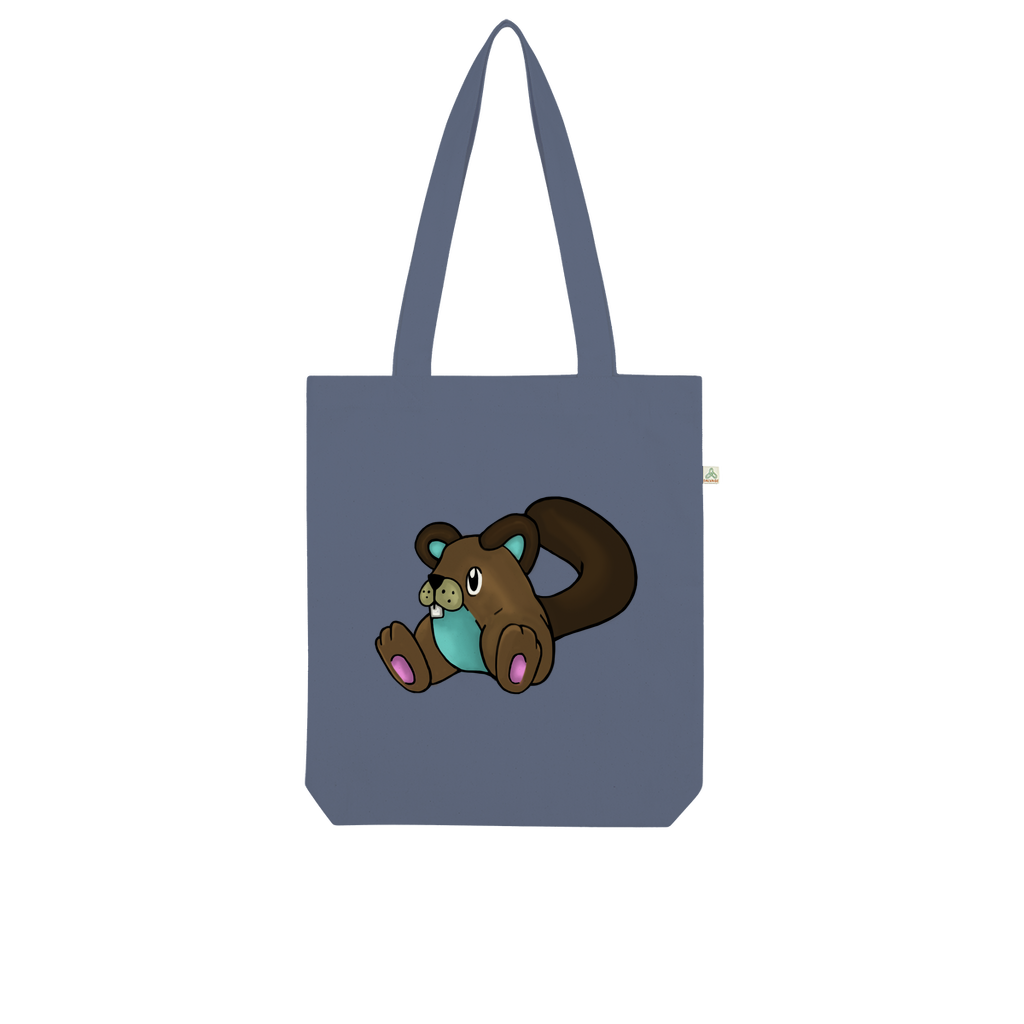 Showchu Organic Tote Bag made from 100% combed organic cotton, featuring a stylish design and eco-friendly kraft paper packaging.