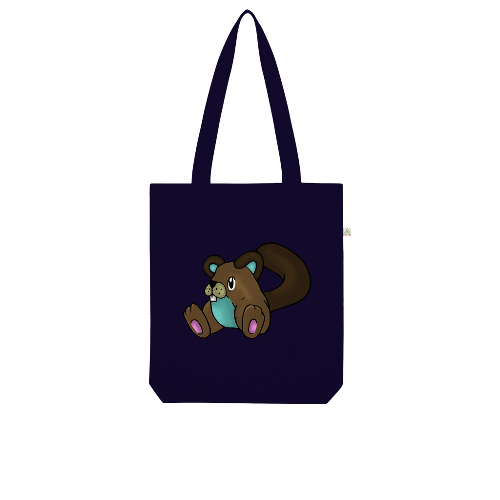 Showchu Organic Tote Bag made from 100% combed organic cotton, featuring a stylish design and eco-friendly kraft paper packaging.