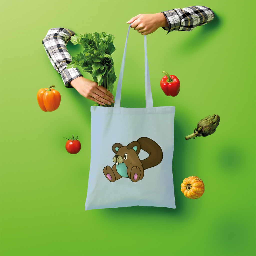 Showchu Shopper Tote Bag made of 100% cotton, featuring a spacious design and comfortable shoulder straps, ideal for shopping and creative prints.