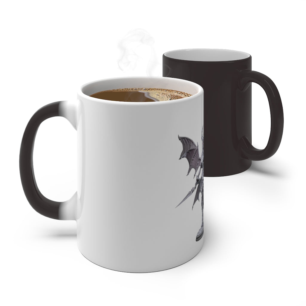 Silvanny Color Changing Mug showcasing its color transformation with a warm beverage inside.