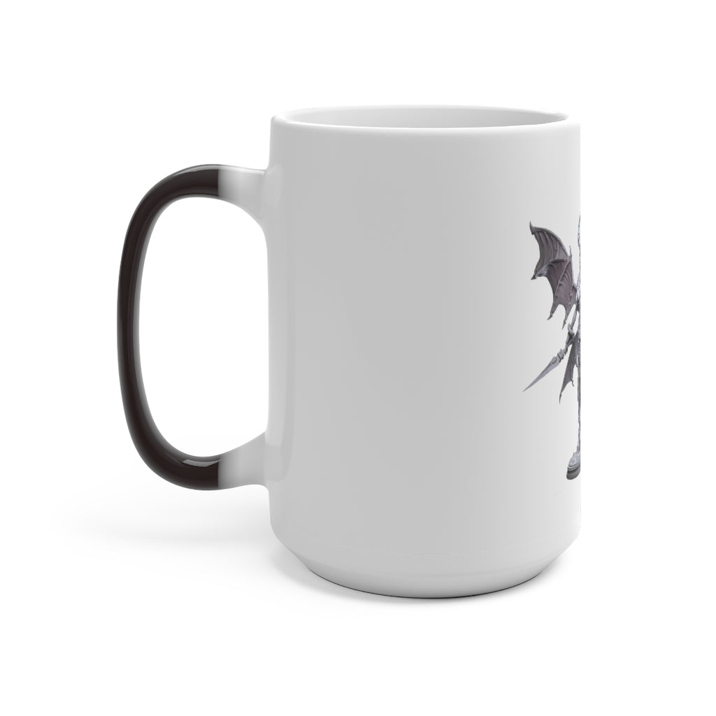 Silvanny Color Changing Mug showcasing its color transformation with a warm beverage inside.