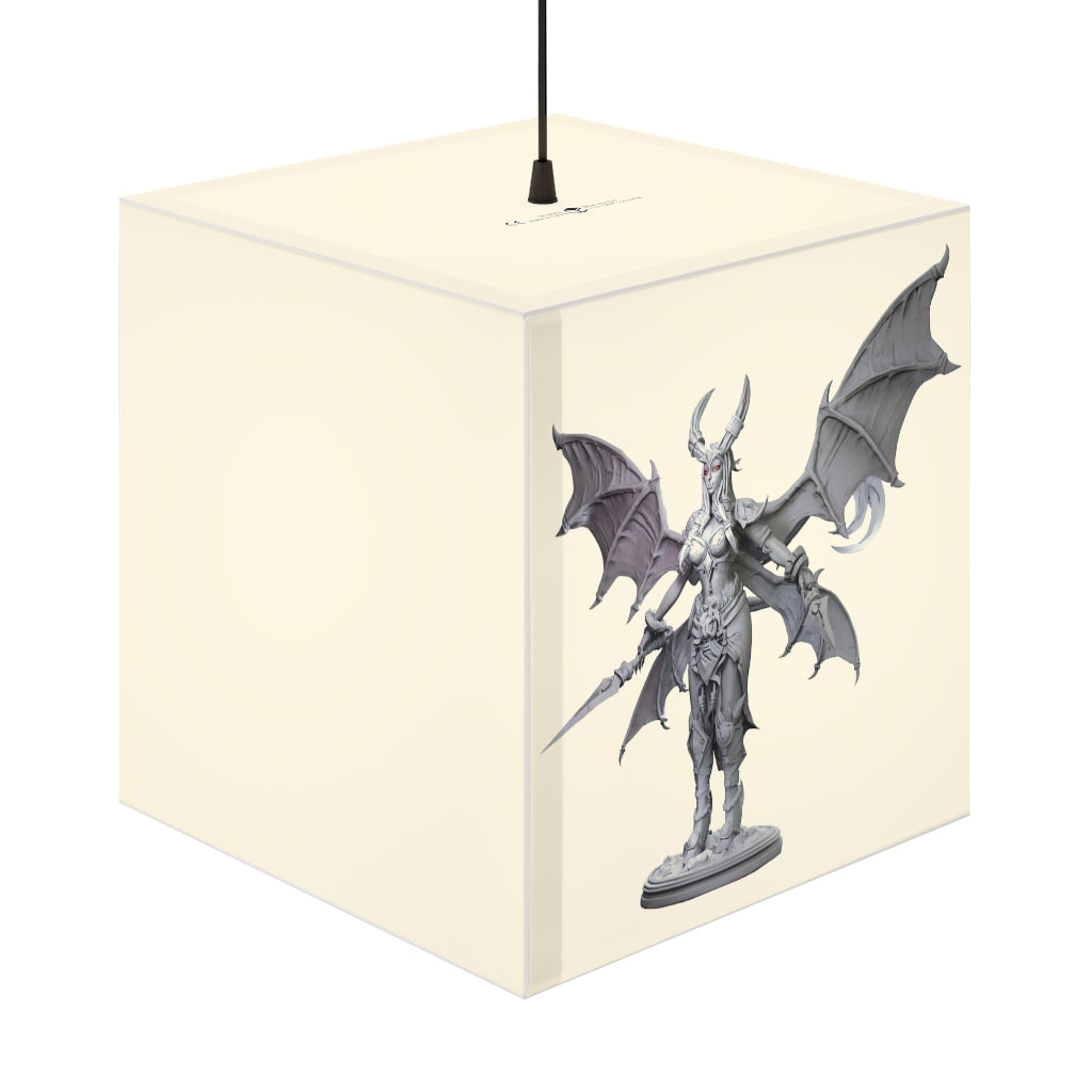 Silvanny Personalized Lamp showcasing a unique cube design, perfect for indoor decoration with customizable lighting options.