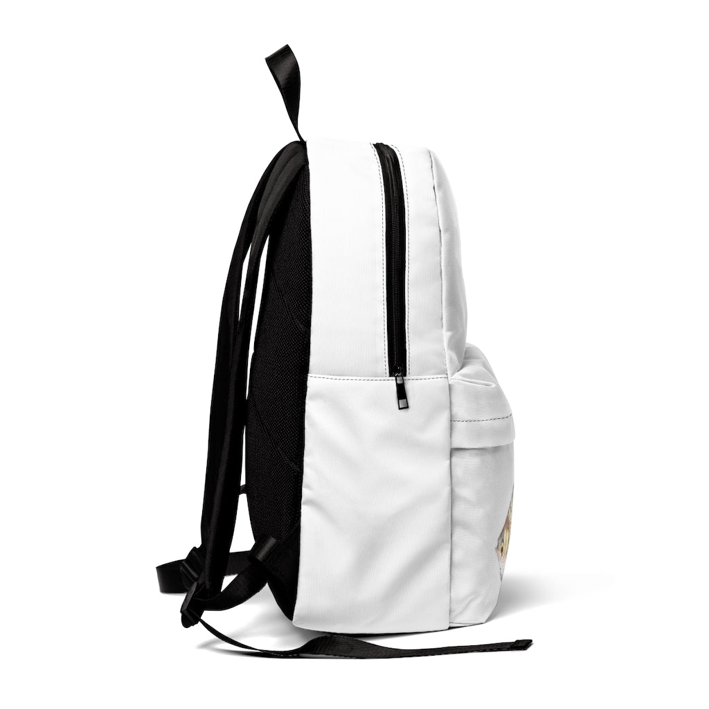 Silver Fish Unisex Classic Backpack in vibrant colors, showcasing adjustable straps and durable nylon material.