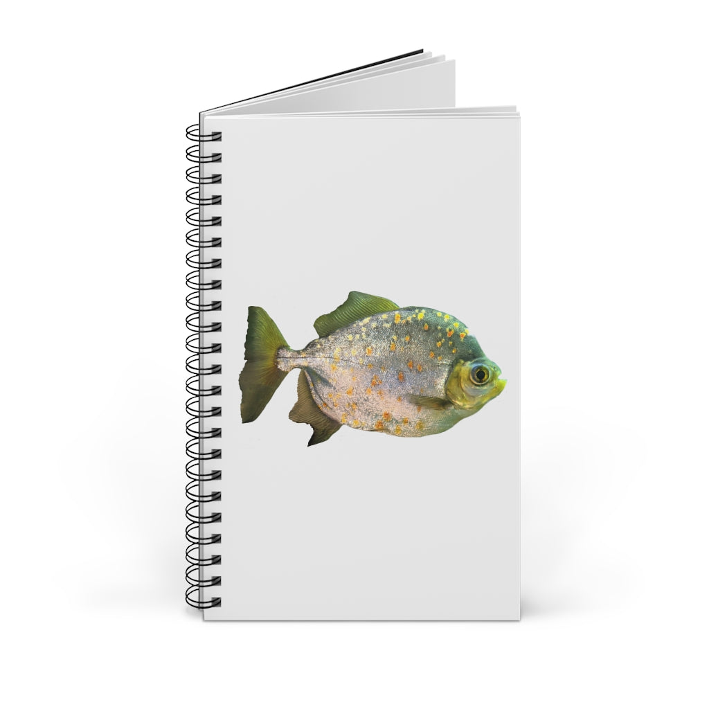 Silver Fish with Specs Spiral Journal featuring a colorful front cover and spiral binding, available in four styles.