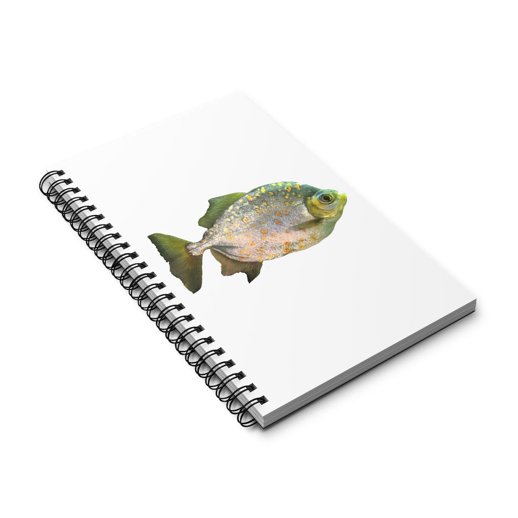 Silver Fish with Specs Spiral Journal featuring a colorful front cover and spiral binding, available in four styles.