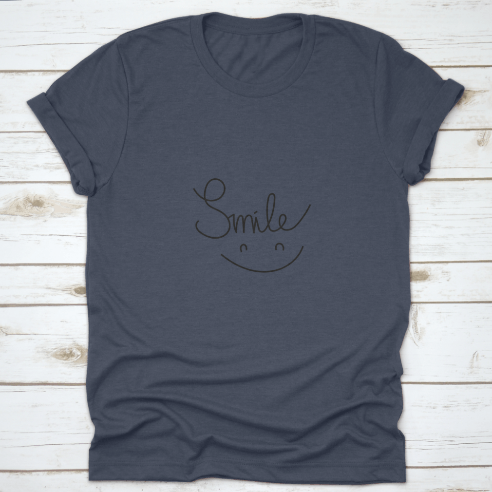 Smile On Greeting design T-Shirt made from 100% cotton, featuring a cheerful graphic and classic fit.