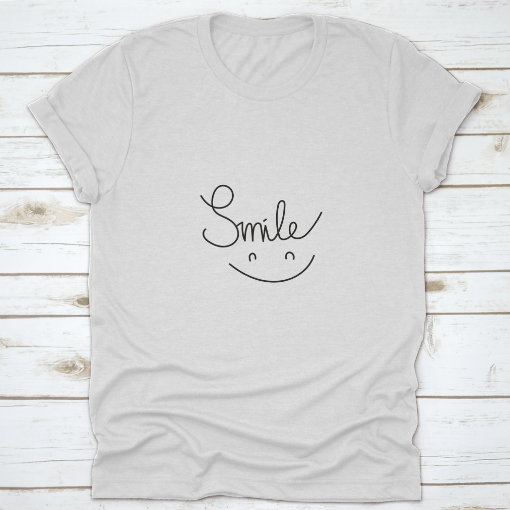 Smile On Greeting design T-Shirt made from 100% cotton, featuring a cheerful graphic and classic fit.