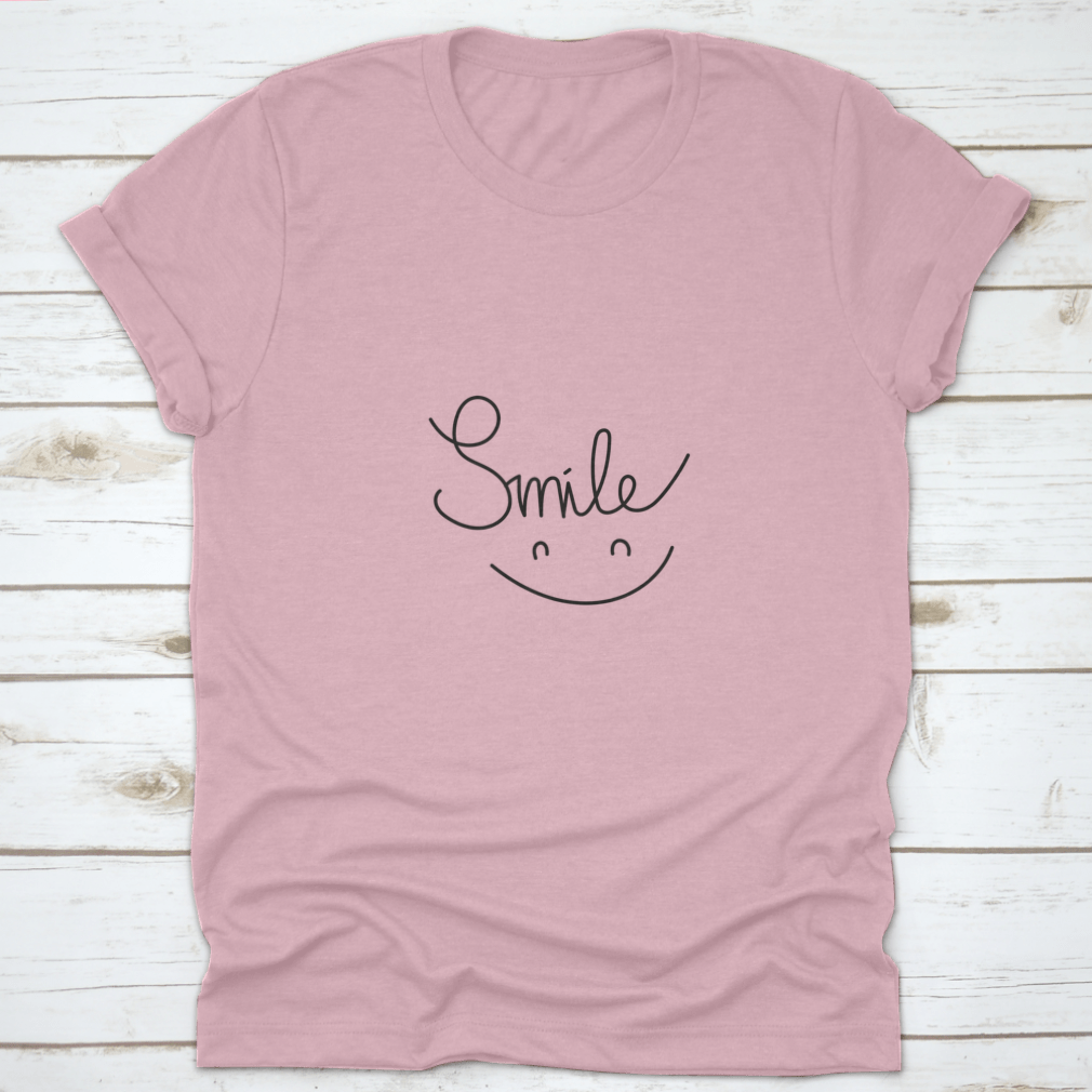 Smile On Greeting design T-Shirt made from 100% cotton, featuring a cheerful graphic and classic fit.