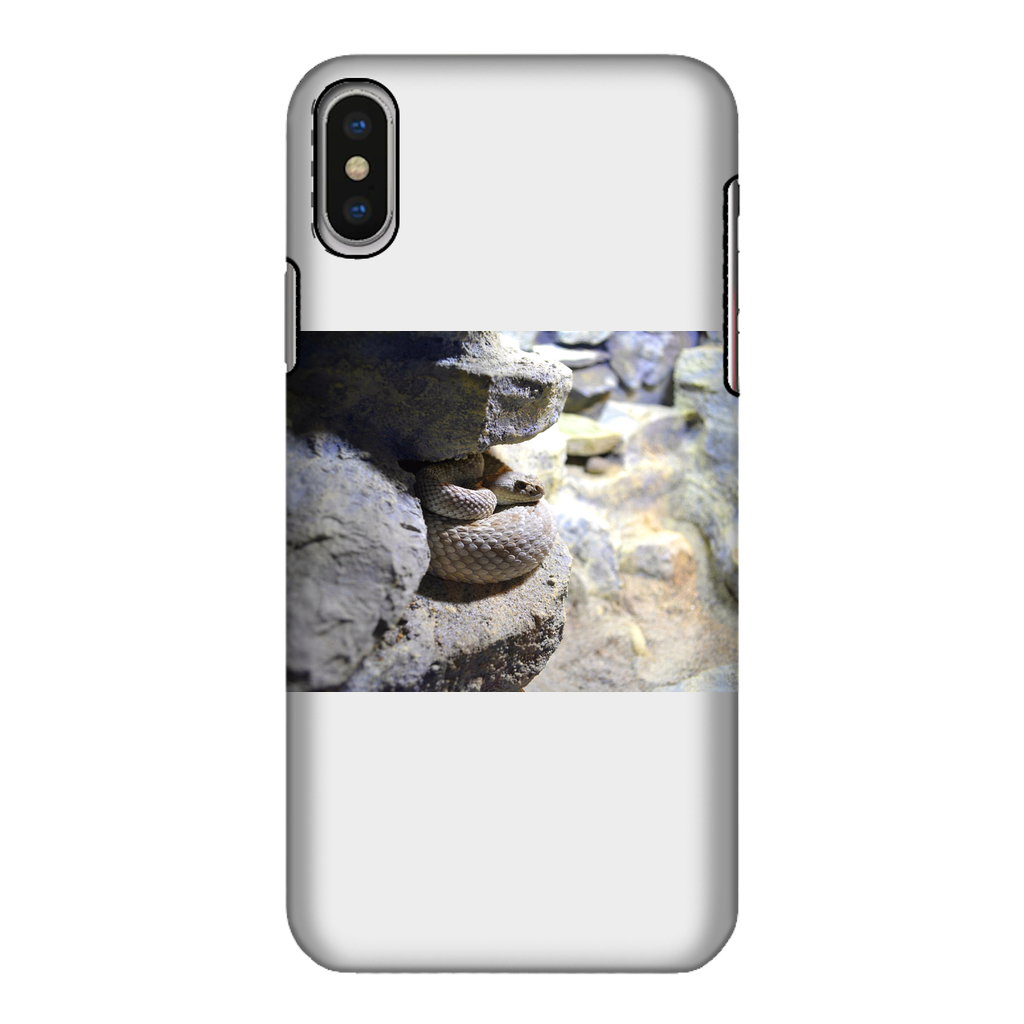 Snake Fully Printed Tough Phone Case showcasing vibrant snake design with dual-layer protection.