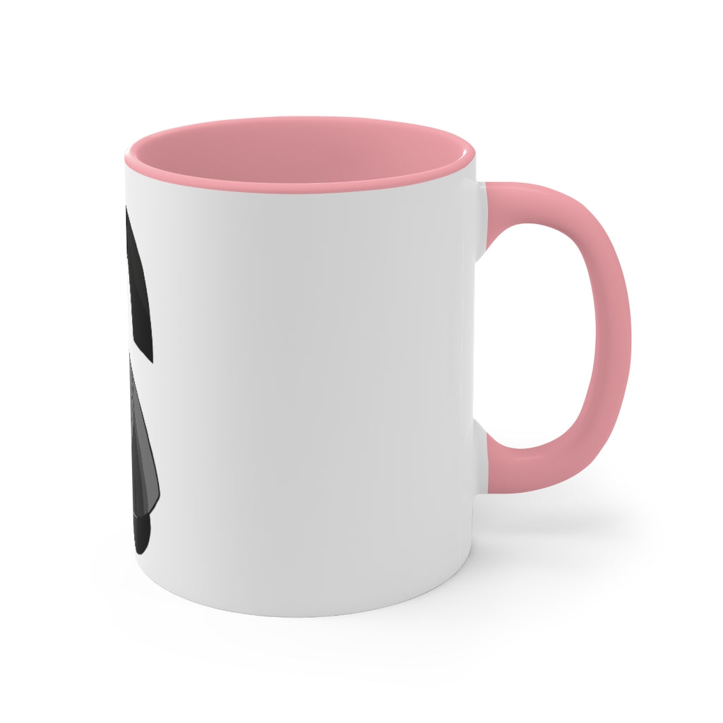 Snaughtnaut Accent Mug featuring a two-tone design with a white exterior and a colored interior, available in multiple color schemes.