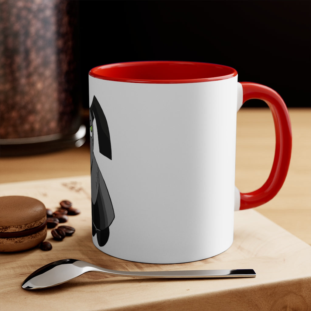 Snaughtnaut Accent Mug featuring a two-tone design with a white exterior and a colored interior, available in multiple color schemes.