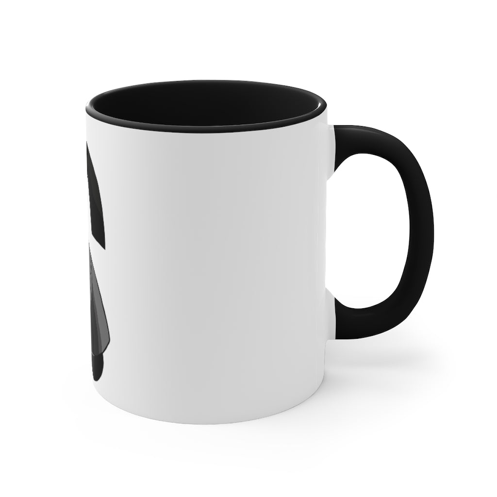 Snaughtnaut Accent Mug featuring a two-tone design with a white exterior and a colored interior, available in multiple color schemes.