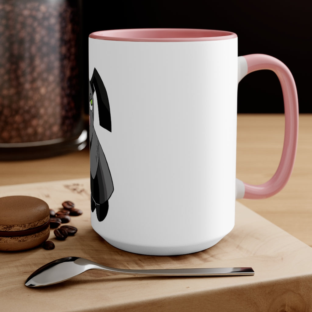 Snaughtnaut Accent Mug featuring a two-tone design with a white exterior and a colored interior, available in multiple color schemes.