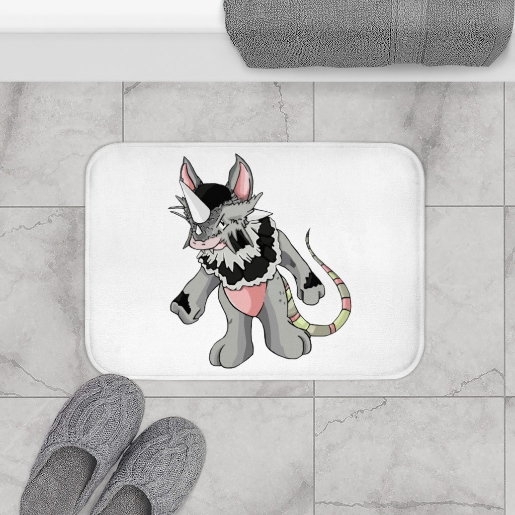 Snibble Bath Mat featuring a stylish design with anti-slip backing, made from soft microfiber material.