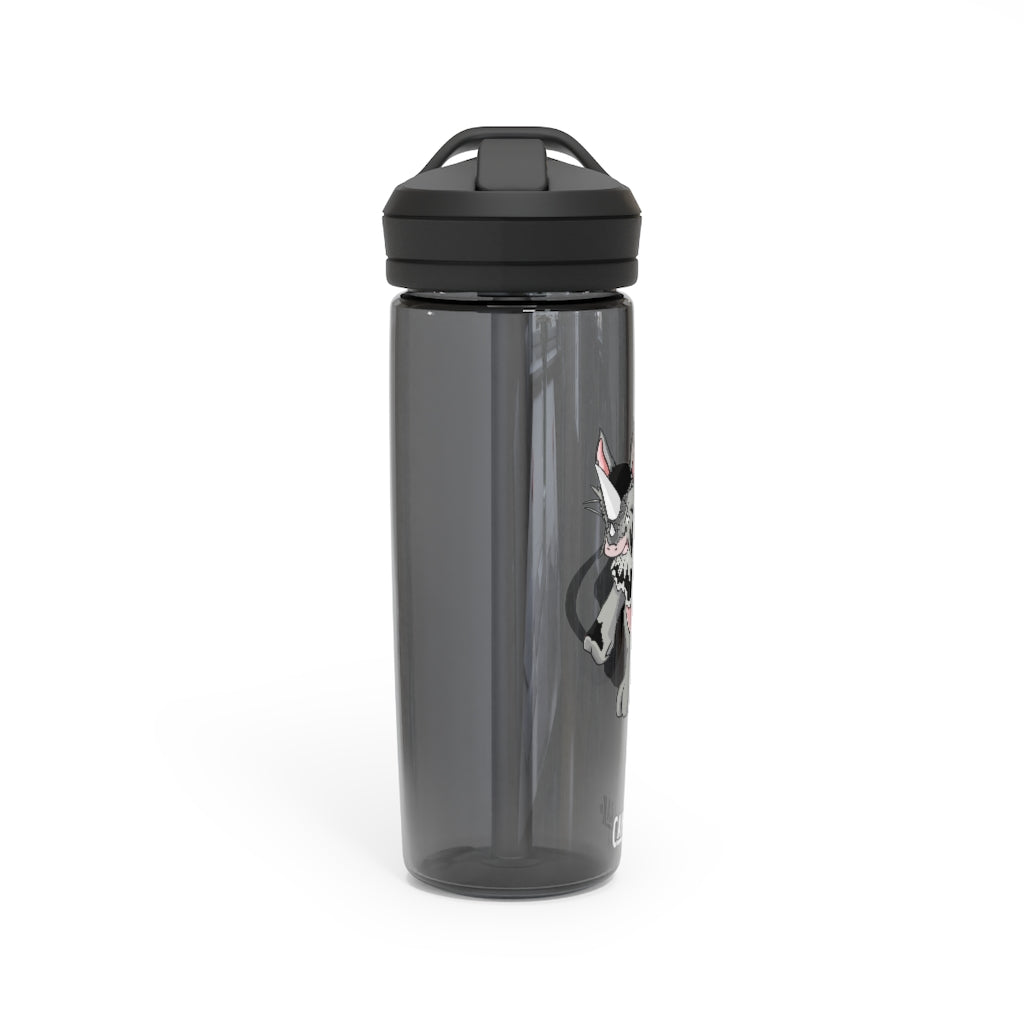 Personalized CamelBak Eddy® water bottle in 20oz and 25oz sizes, showcasing robust Tritan™ material and spill-proof biting valve.