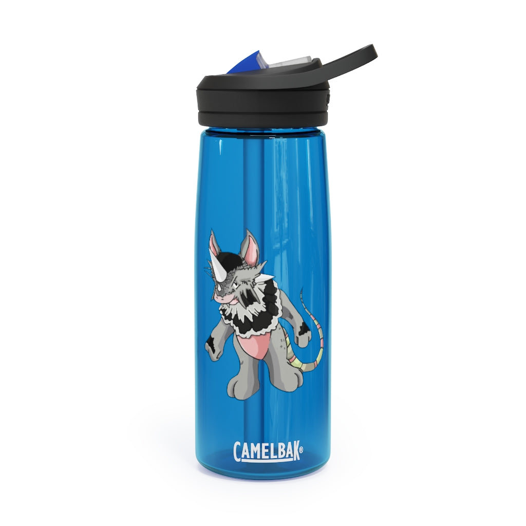 Personalized CamelBak Eddy® water bottle in 20oz and 25oz sizes, showcasing robust Tritan™ material and spill-proof biting valve.