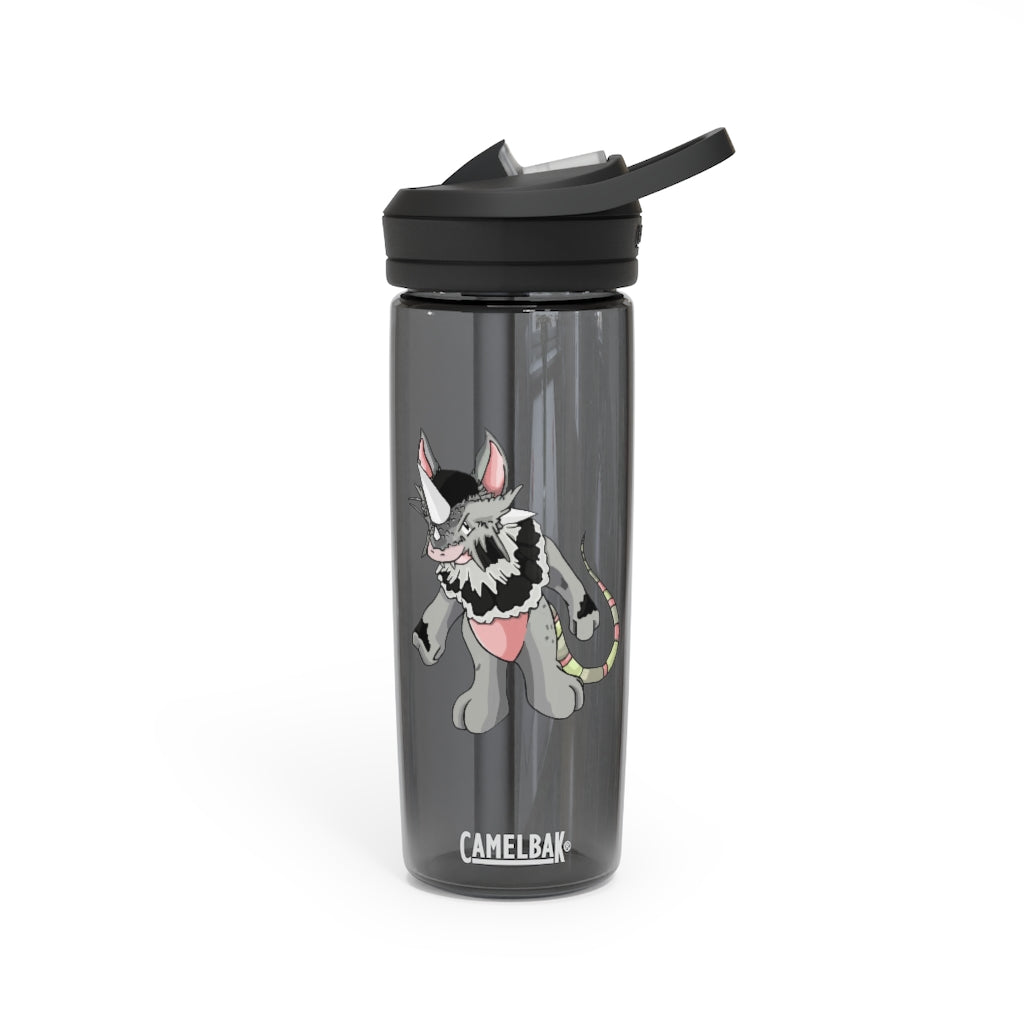 Personalized CamelBak Eddy® water bottle in 20oz and 25oz sizes, showcasing robust Tritan™ material and spill-proof biting valve.