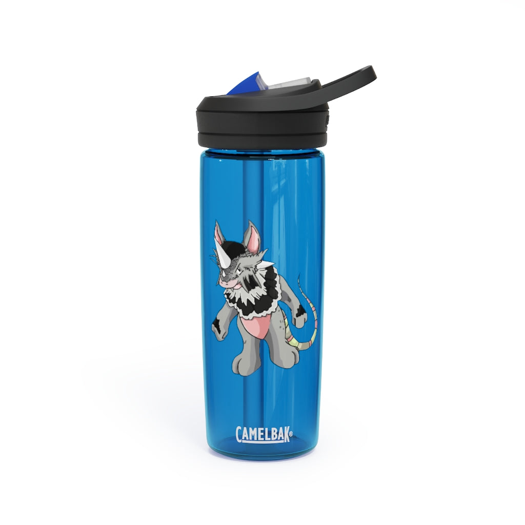 Personalized CamelBak Eddy® water bottle in 20oz and 25oz sizes, showcasing robust Tritan™ material and spill-proof biting valve.