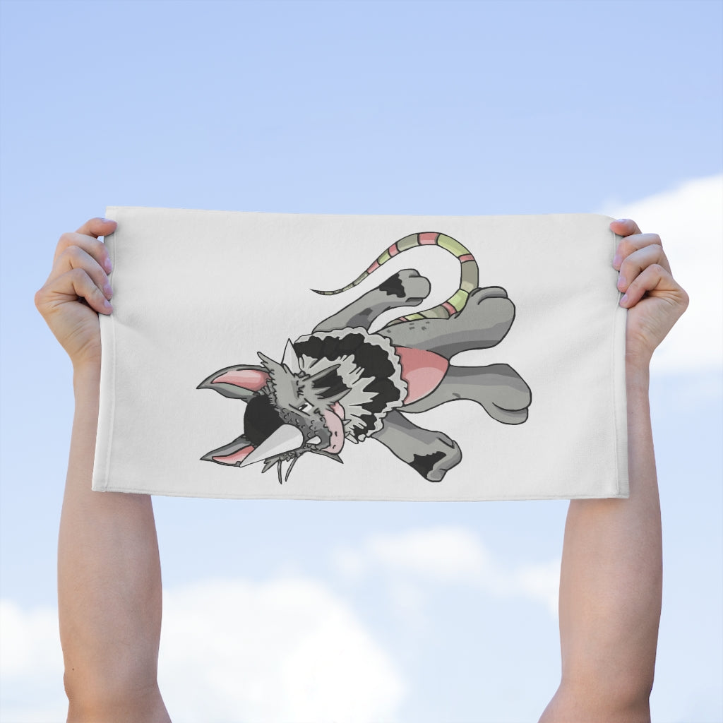 Snibble Rally Towel, 11x18 inches, featuring absorbent cotton and soft mink polyester, personalized design options.